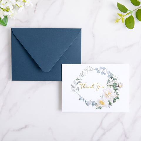 NingsPaper 50 Pieces Navy Blue A2 Envelopes for 4.25×5.5 Cards