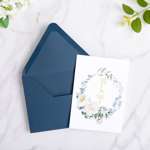 NingsPaper 50 Pieces Navy Blue A2 Envelopes for 4.25×5.5 Cards
