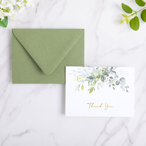NingsPaper 50 Pieces Sage Green A2 Envelopes for 4.25×5.5 Cards