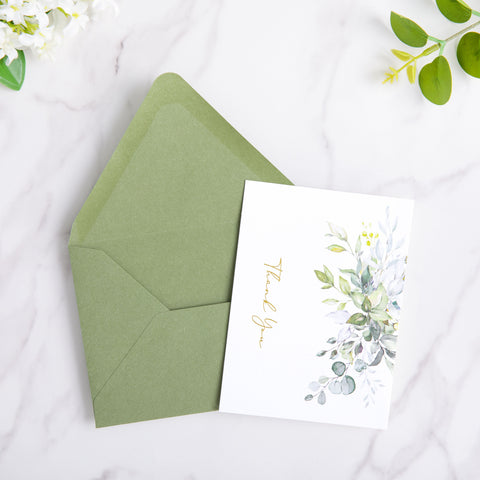 NingsPaper 50 Pieces Sage Green A2 Envelopes for 4.25×5.5 Cards
