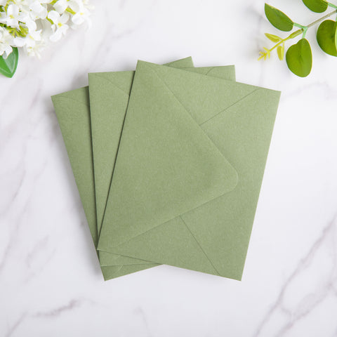 NingsPaper 50 Pieces Sage Green A2 Envelopes for 4.25×5.5 Cards