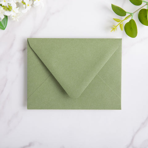 NingsPaper 50 Pieces Sage Green A2 Envelopes for 4.25×5.5 Cards