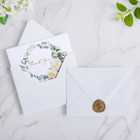 NingsPaper 50 Pieces White A2 Envelopes for 4.25×5.5 Cards