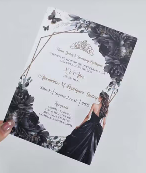 1mm Clear Arcylic Invitations with Envelope (sample)