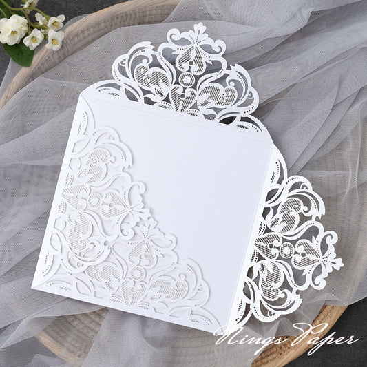 NingsPaper Exquisite Shimmer Laser Cut Pockets Serise--EV3912